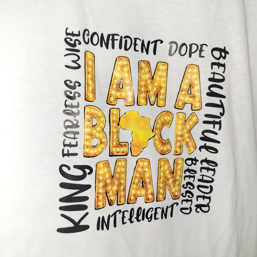 Stylish White T-Shirt with Gold Graphic